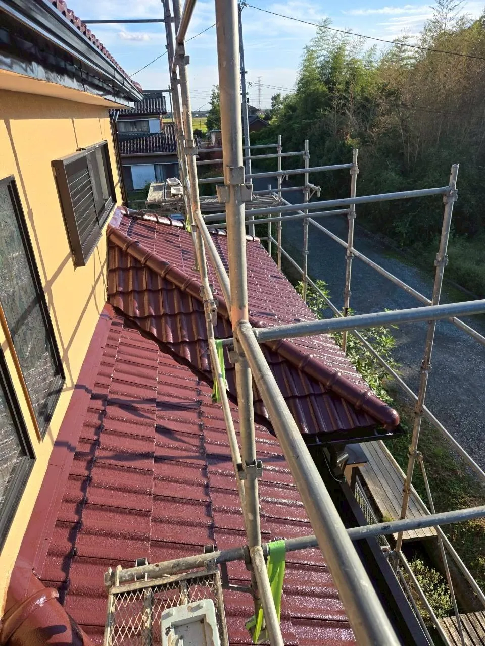 下屋の塗装完了